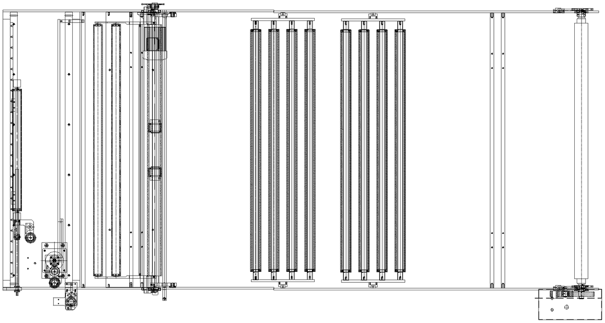 Double-emptying double-storing non-stop material connecting device