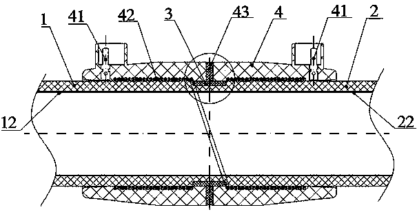 Plastic pipe connecting method