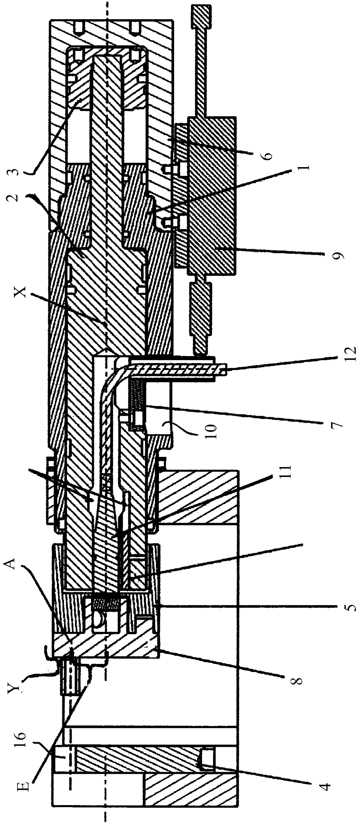 Arrangement for working a tube end