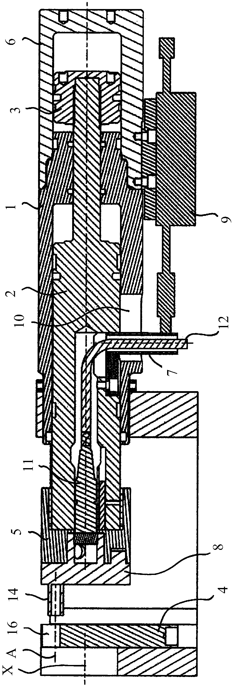 Arrangement for working a tube end