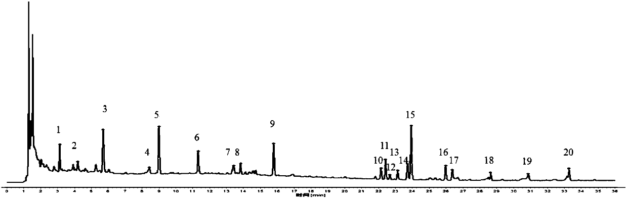 Method for detecting effective components in asthma pellets