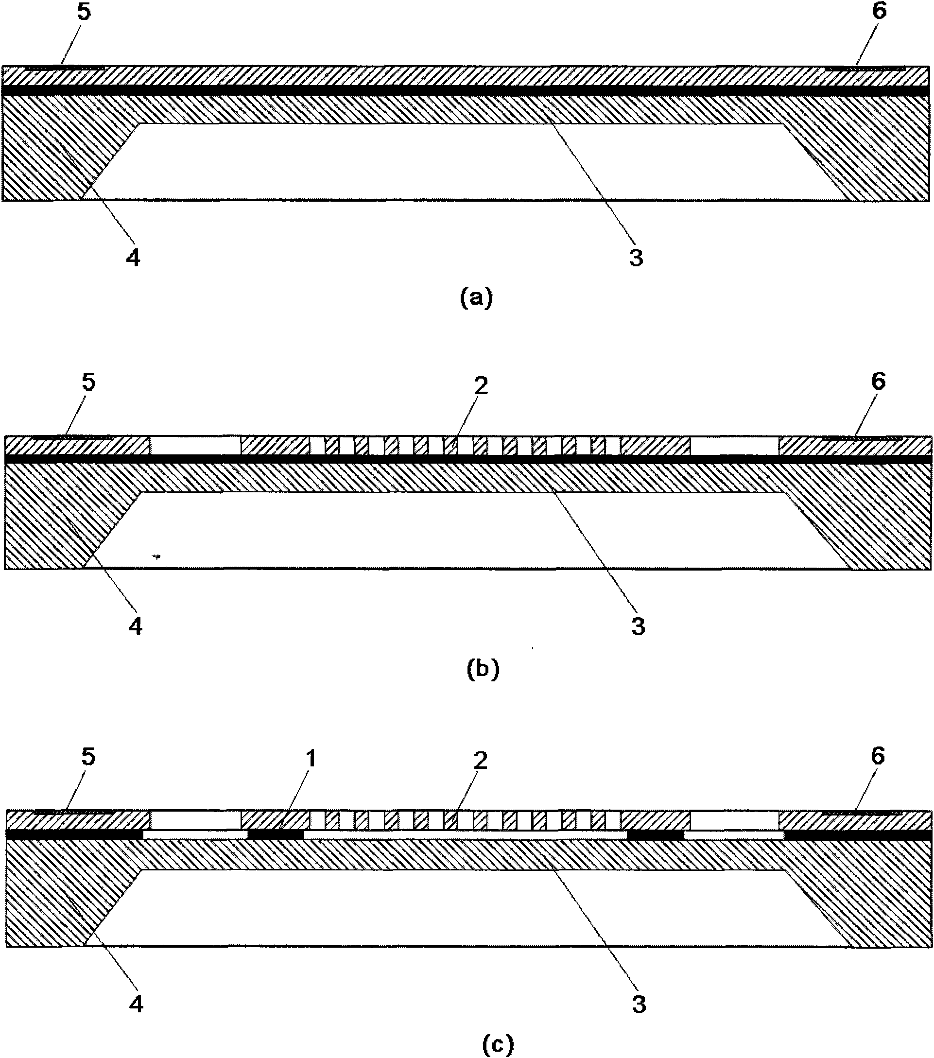 Silicon resonation type pressure sensor based on synovial membrane differential structure and manufacturing method thereof