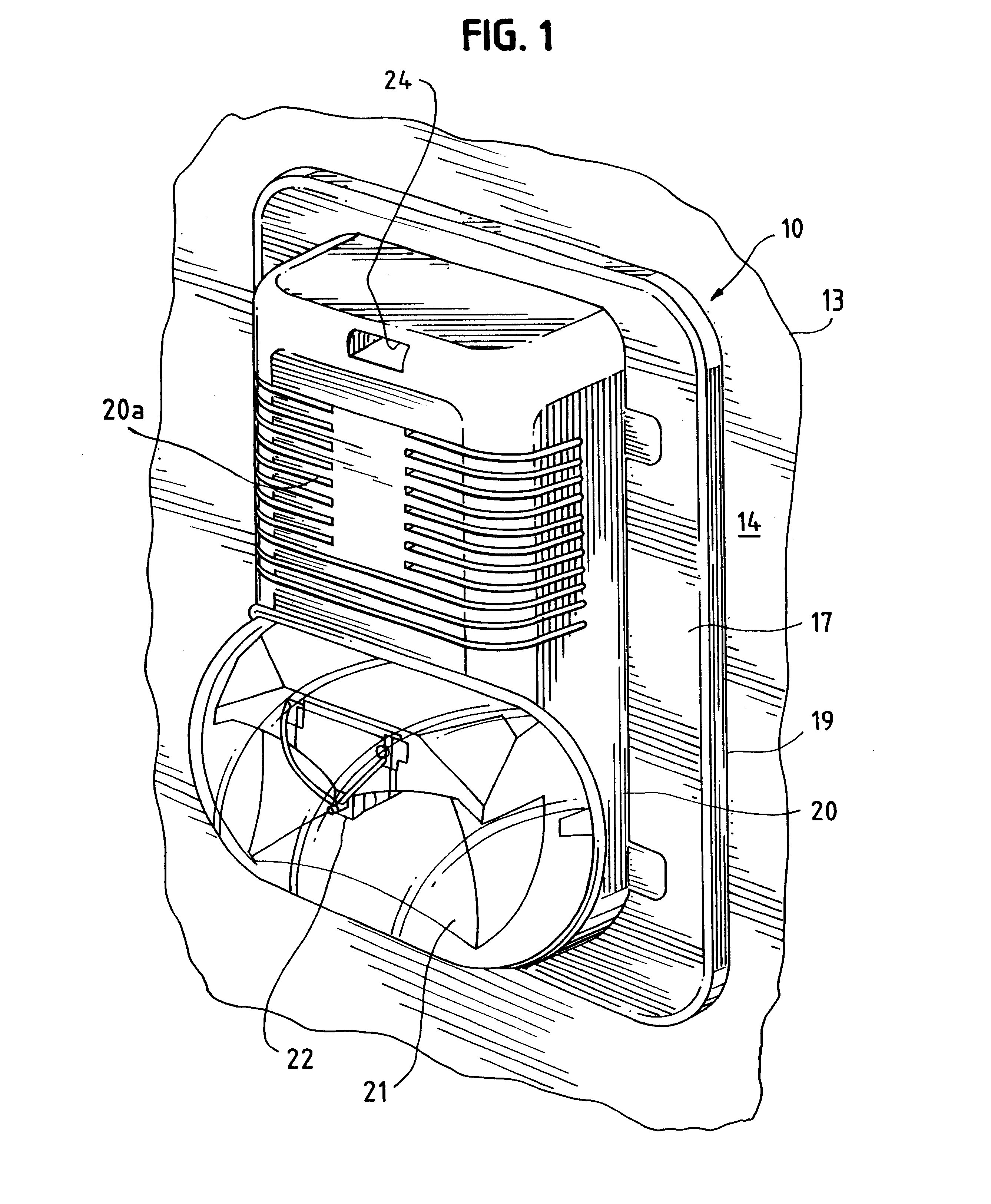 Fastenerless connection for output device