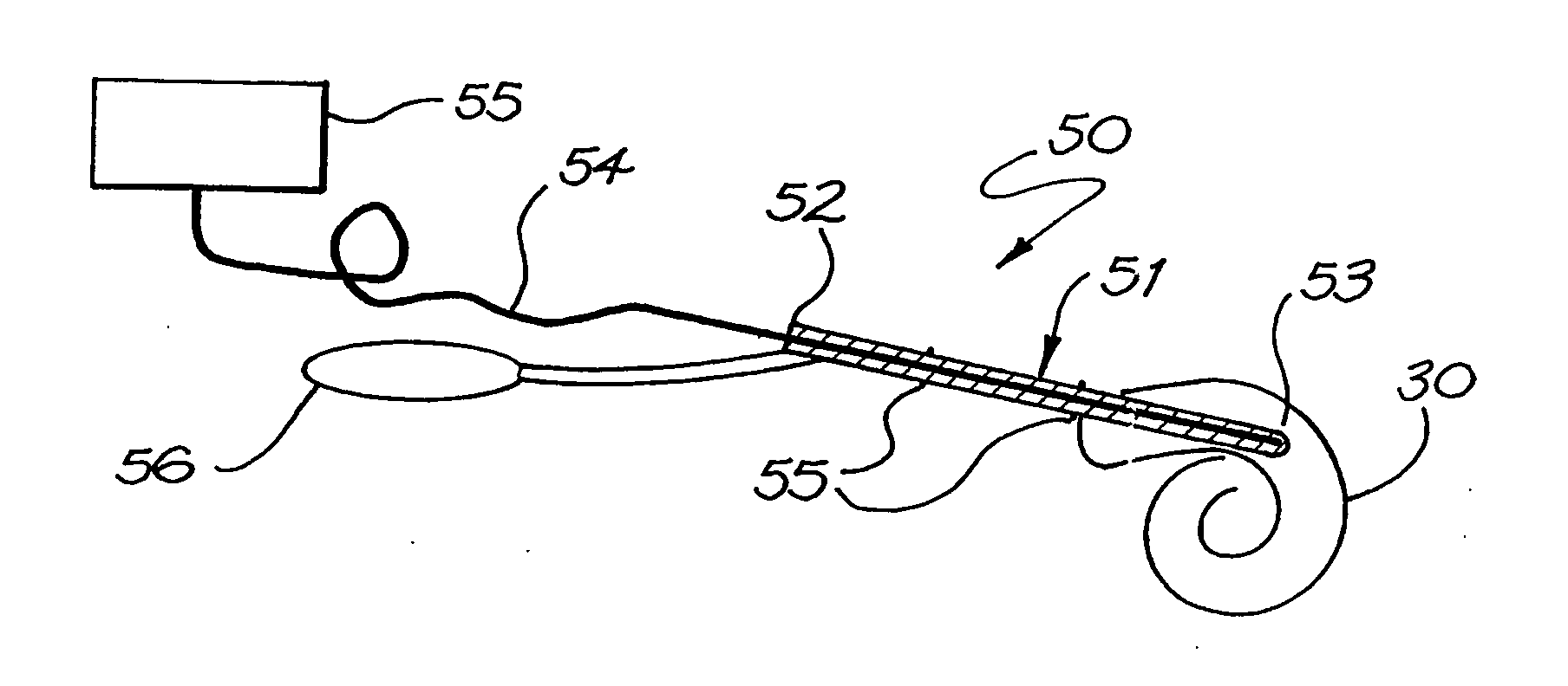 Optic fibre device