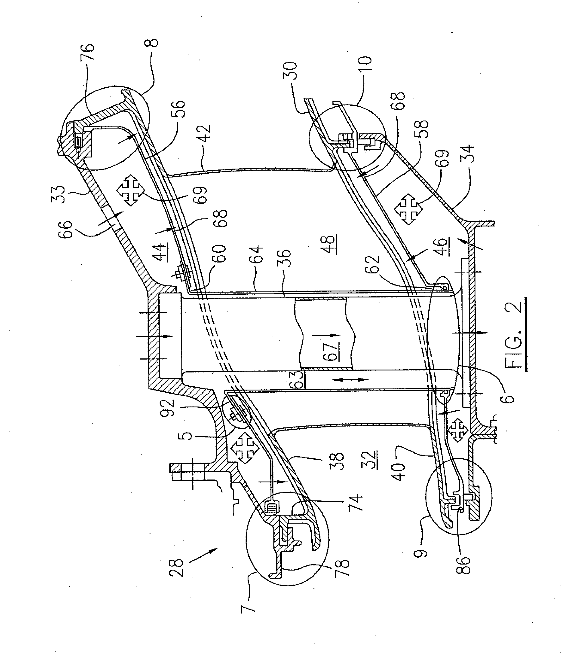 Sealing for vane segments