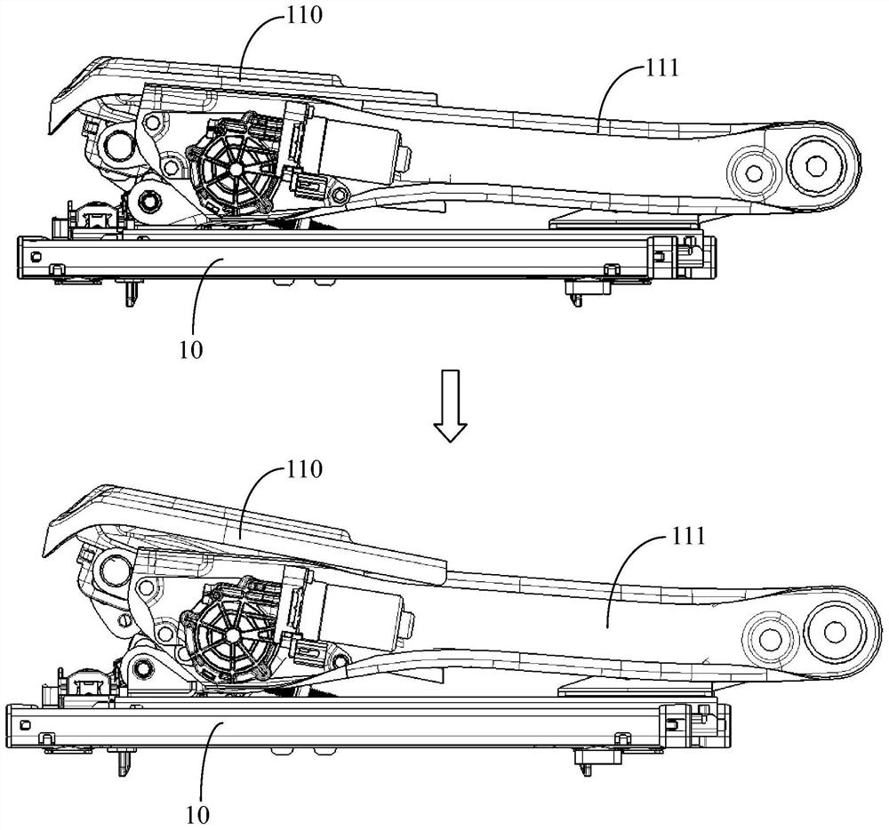 Ultra-thin seat frame mechanism