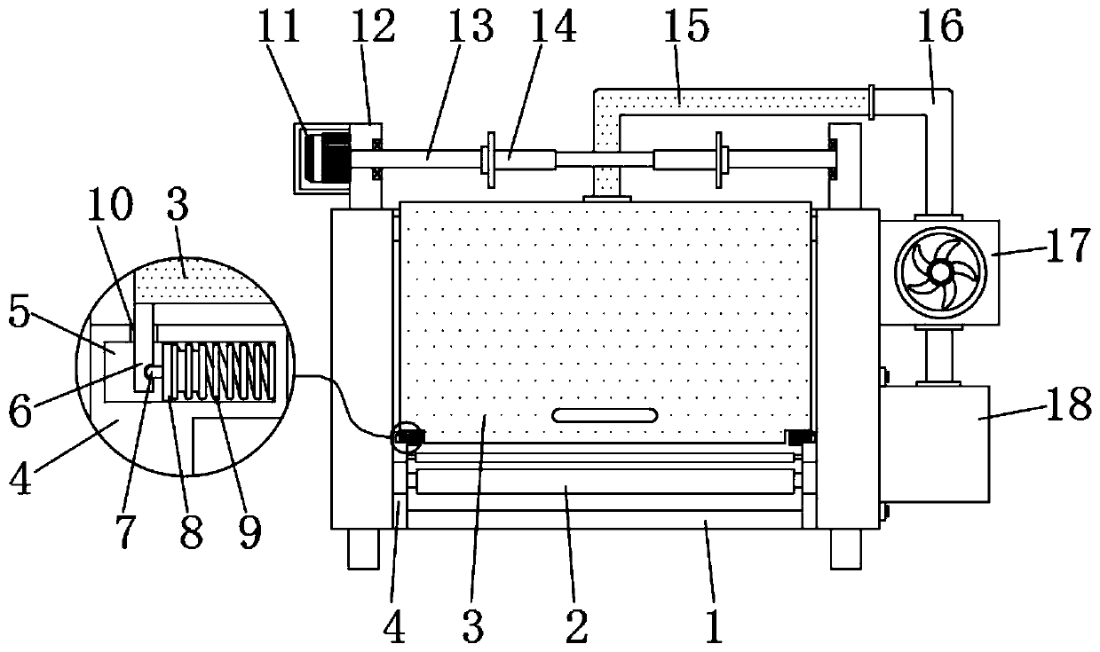 Adhesive tape dividing and cutting machine with environment protection function