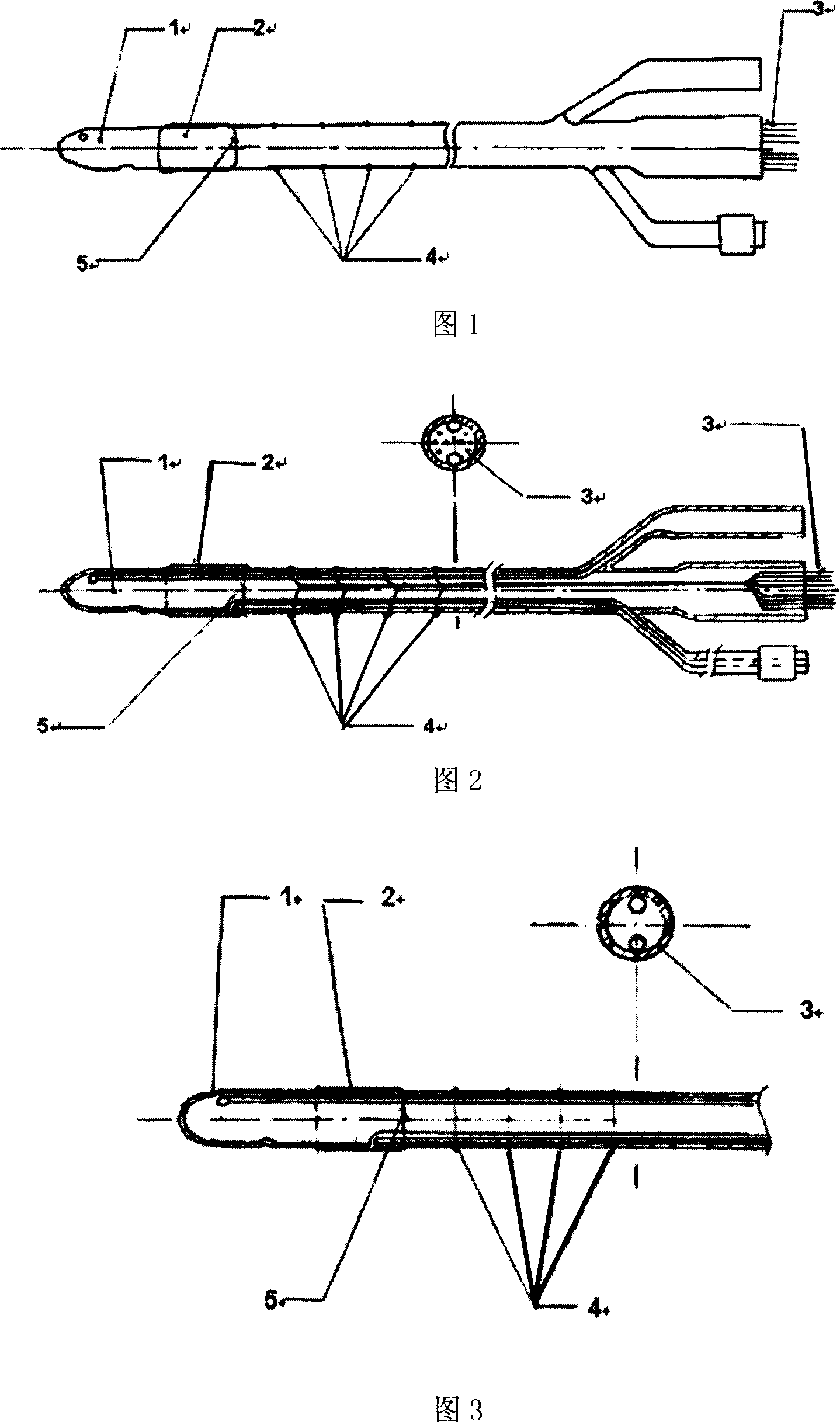 Multi-point monitoring catheter for temp. of urethra for ablation of prostate