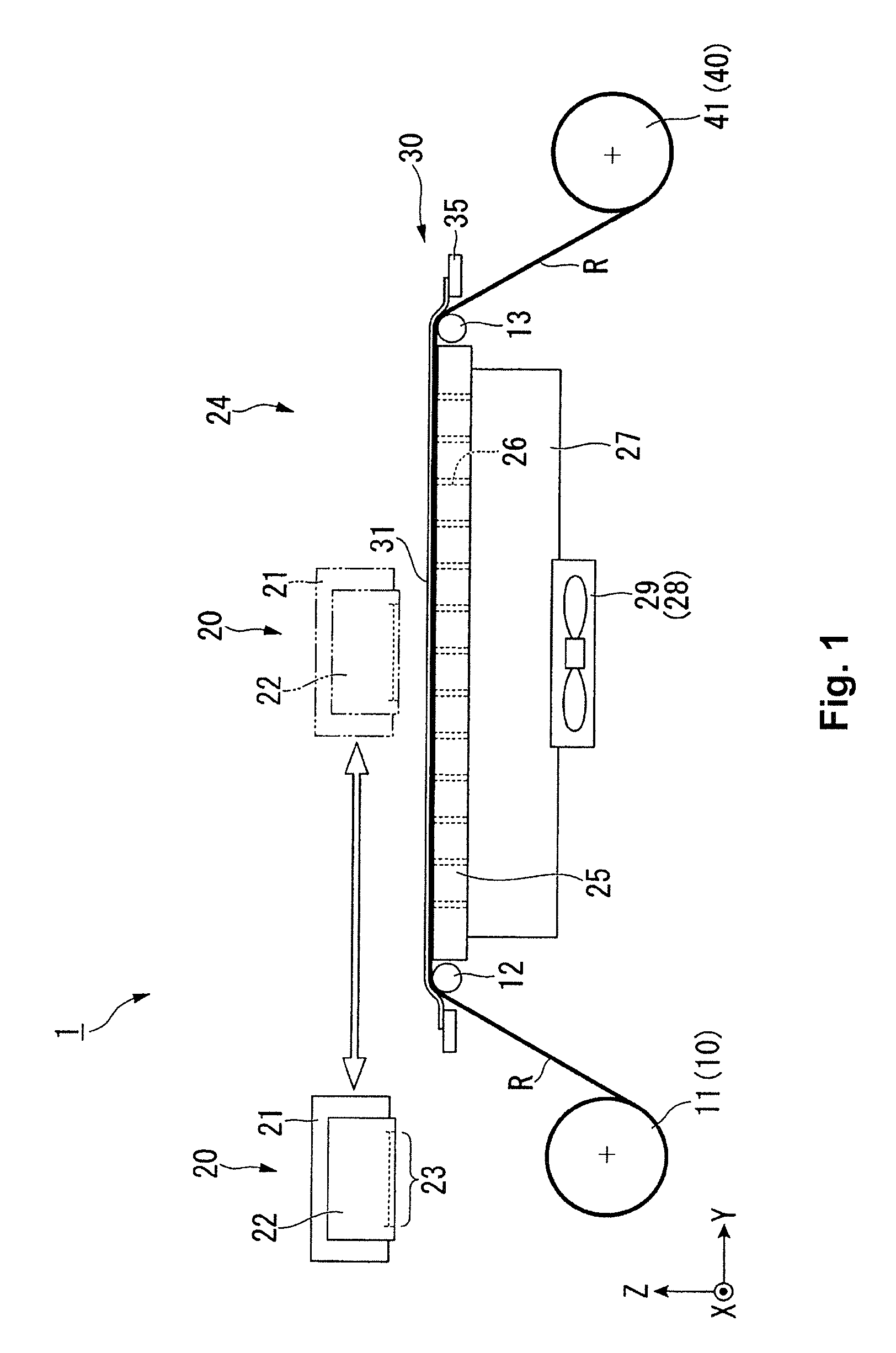 Medium suction support device and medium conveying device