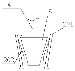 Electric power grounding column for electric power engineering