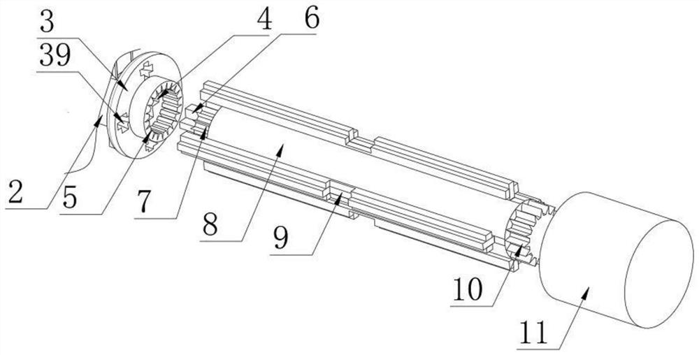 Accelerating mechanism for assembling fluency strip