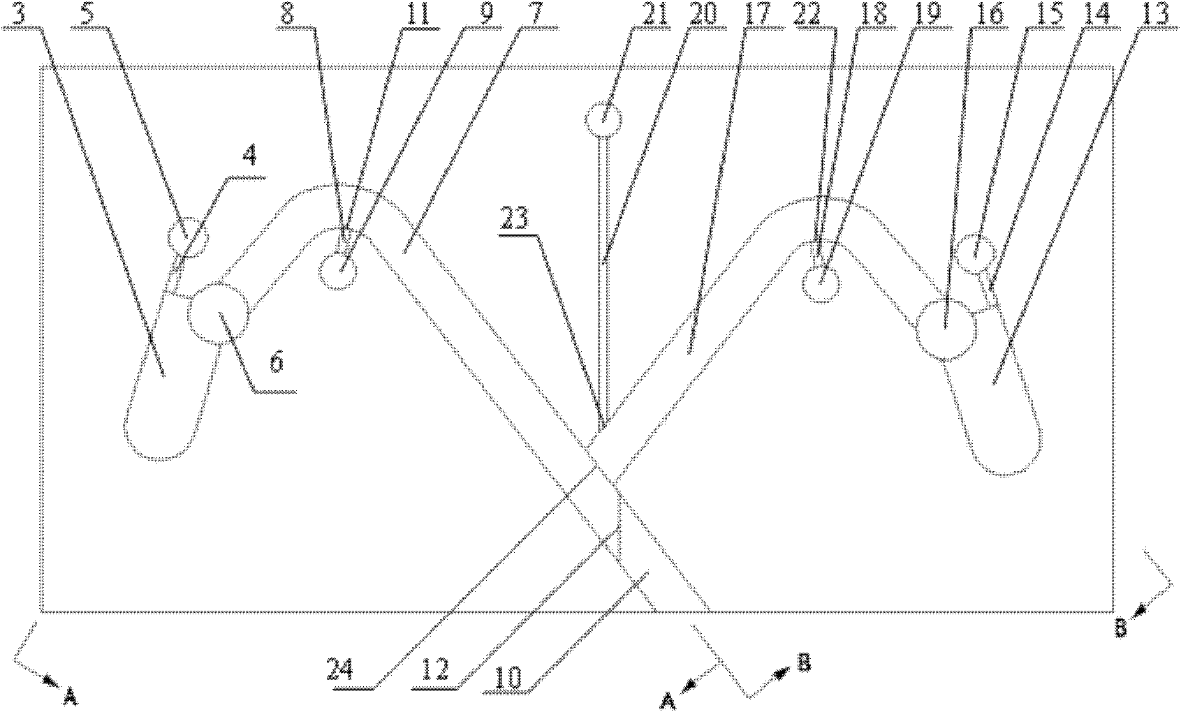 Centrifugal double-channel trace liquid quantitative sampling device and manufacturing method thereof