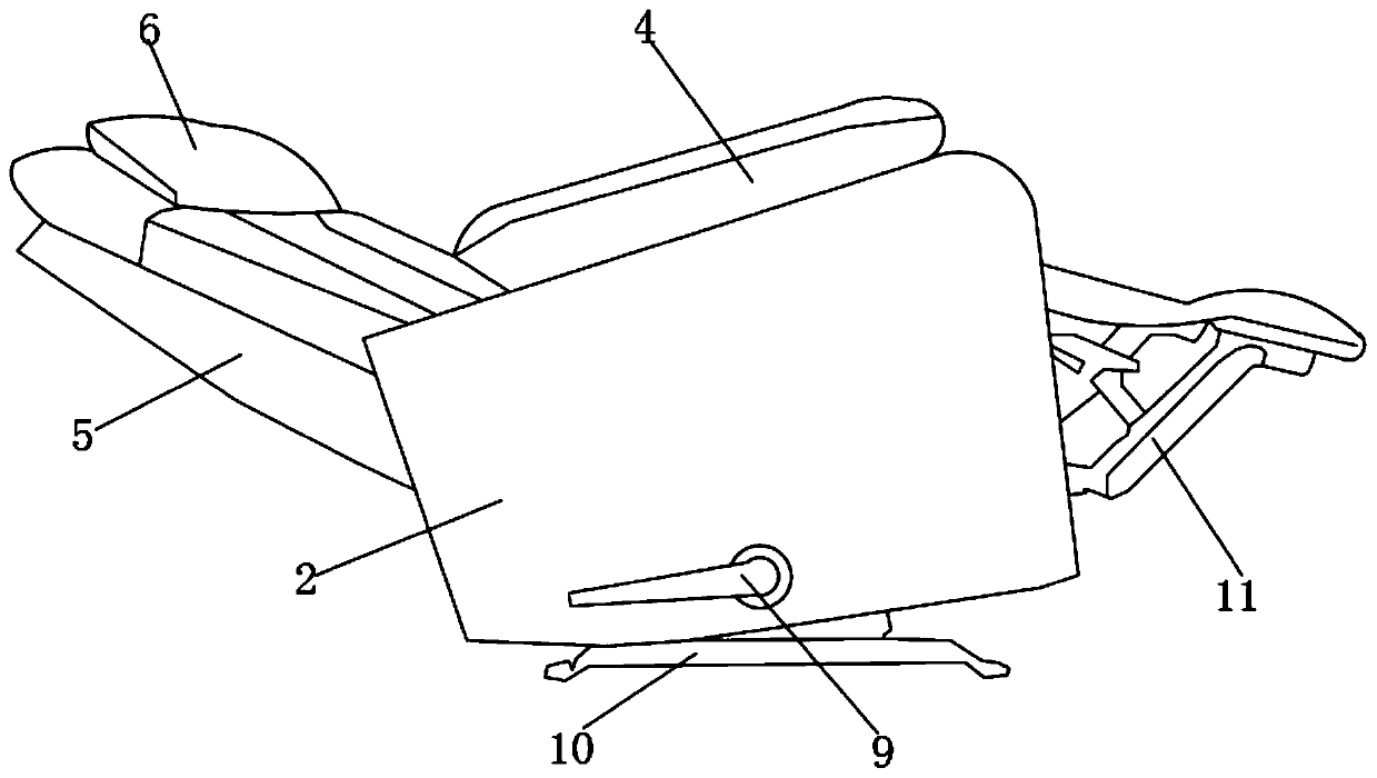 Household single-person extensible sofa