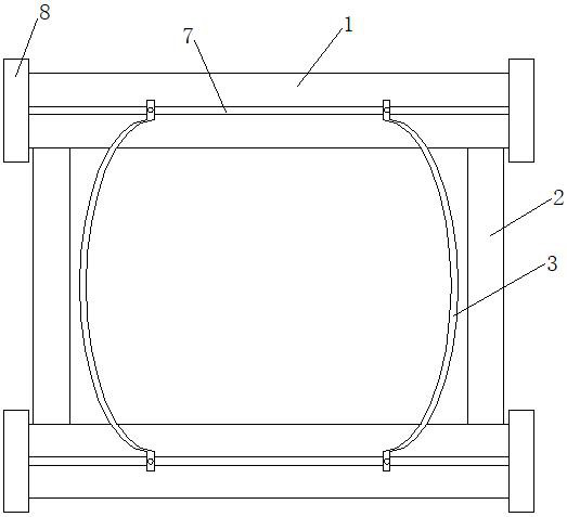 Multi-size supporting frame locking device