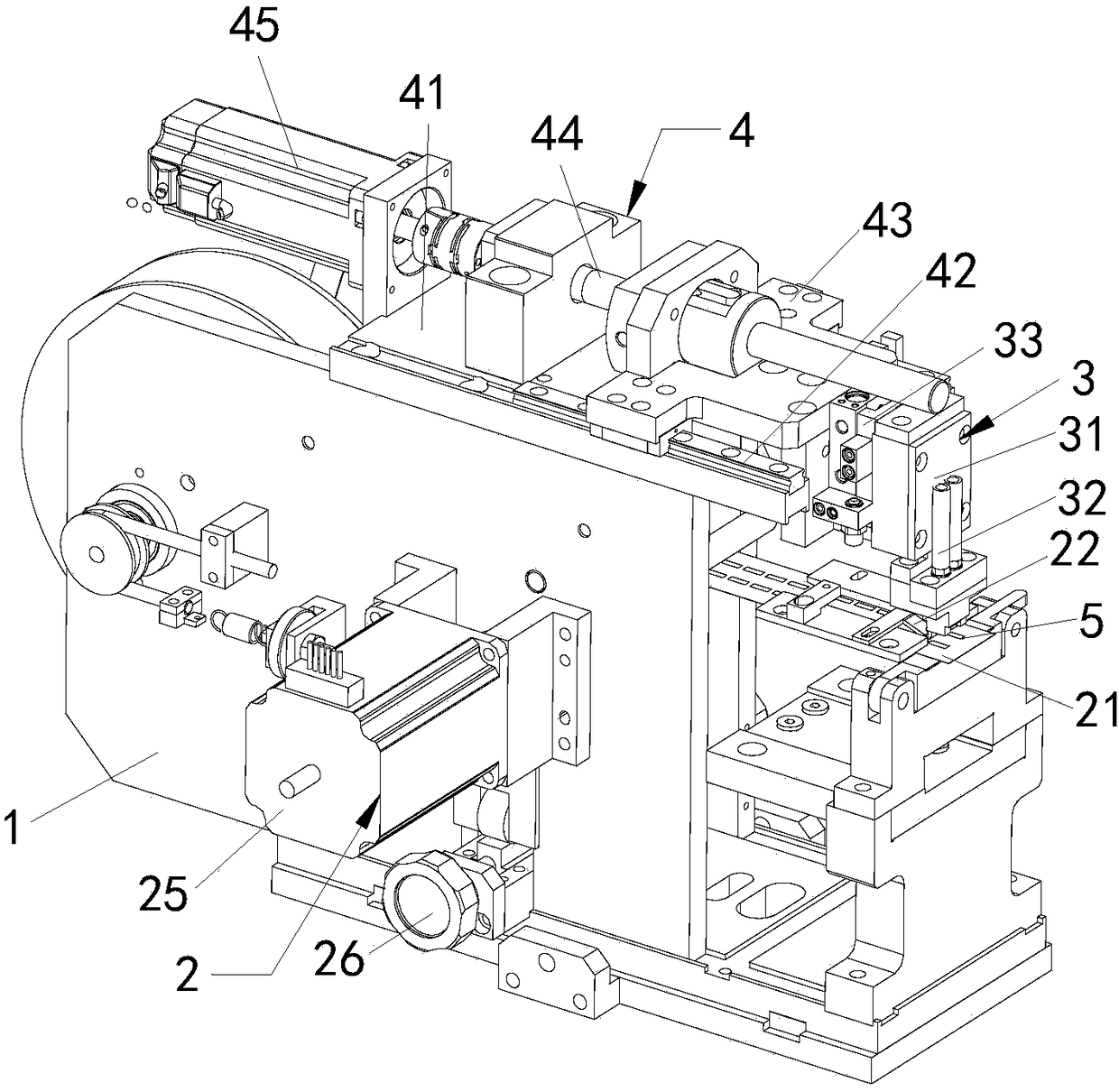 Automatic adhesive tape pasting module