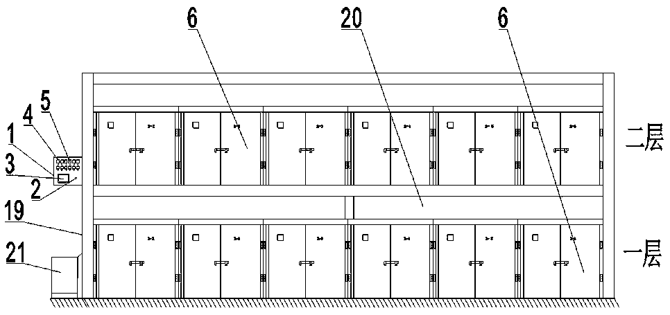 Battery storage and high temperature aging chamber