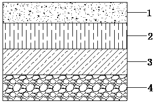 Method for repairing concrete pavement by using virgin fiber cement-based repairing material