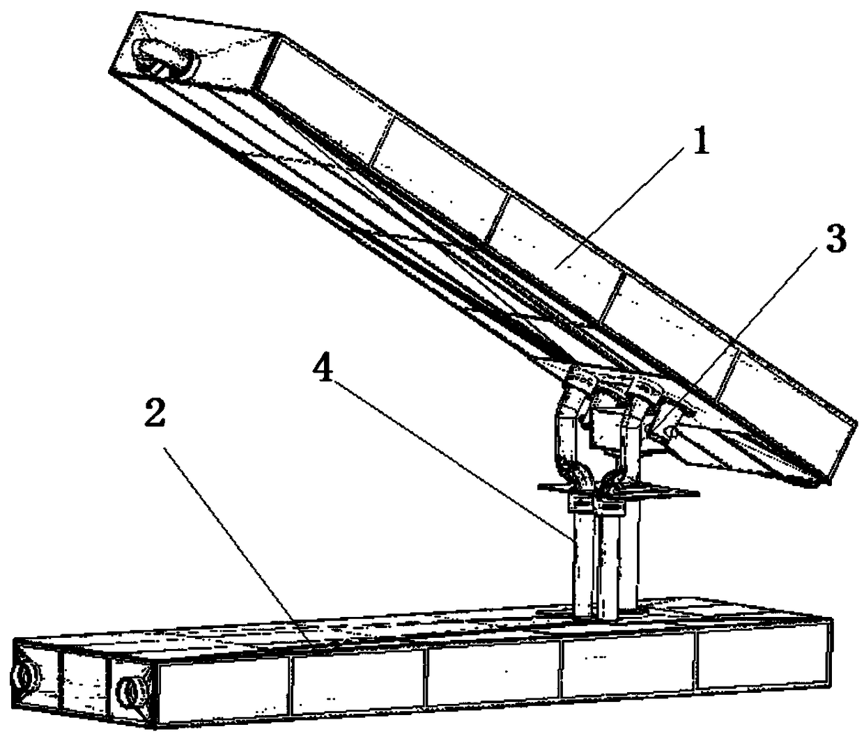 Solar power generation and collector heating device