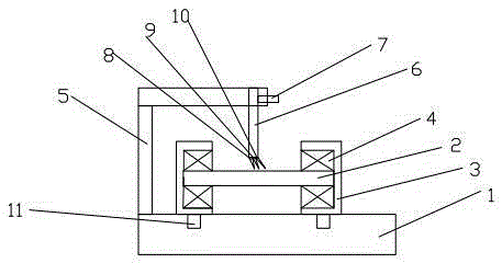 Fixing slotting device for vehicle transmission gear