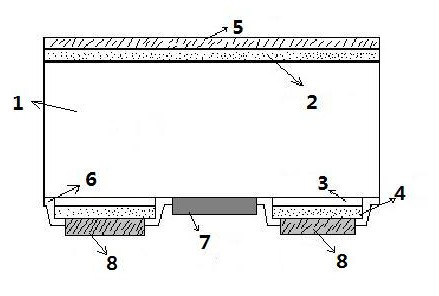 Preparation method of back contact HIT solar battery based on N-type silicon wafer