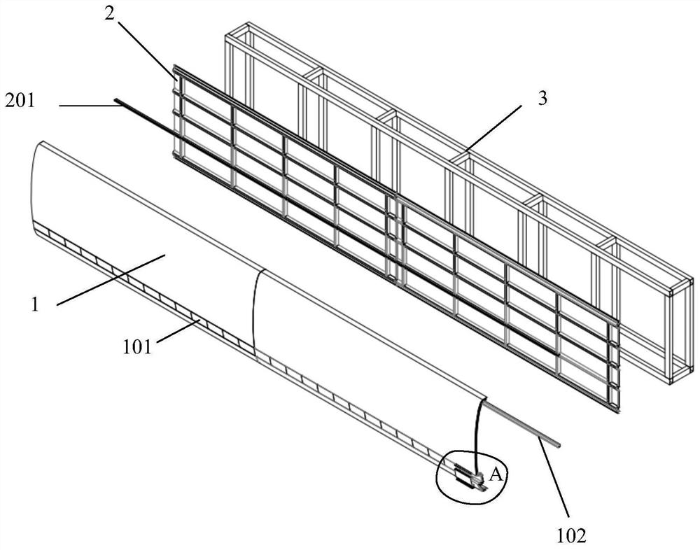 Eave surface prepared from composite material