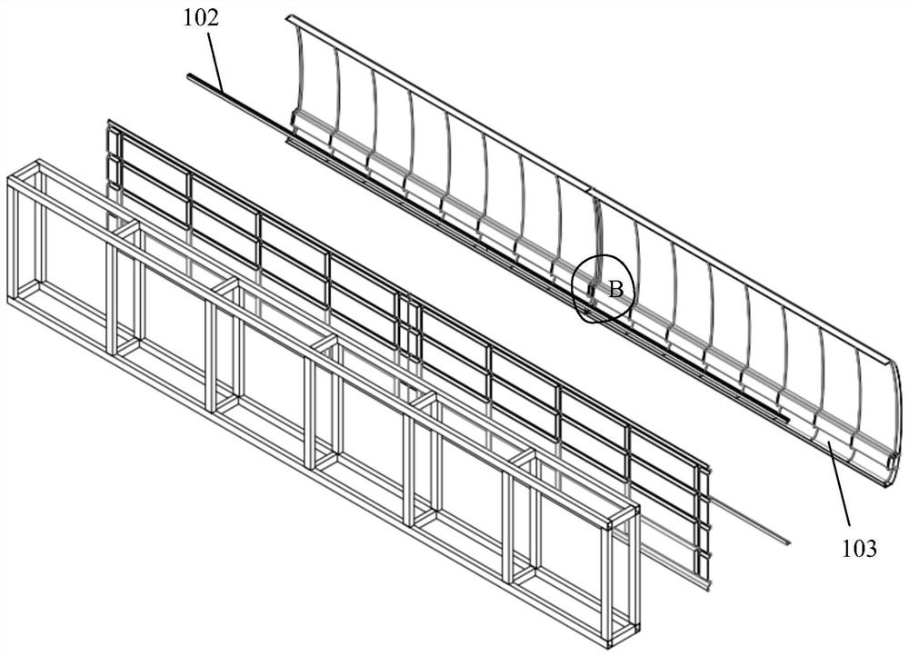 Eave surface prepared from composite material