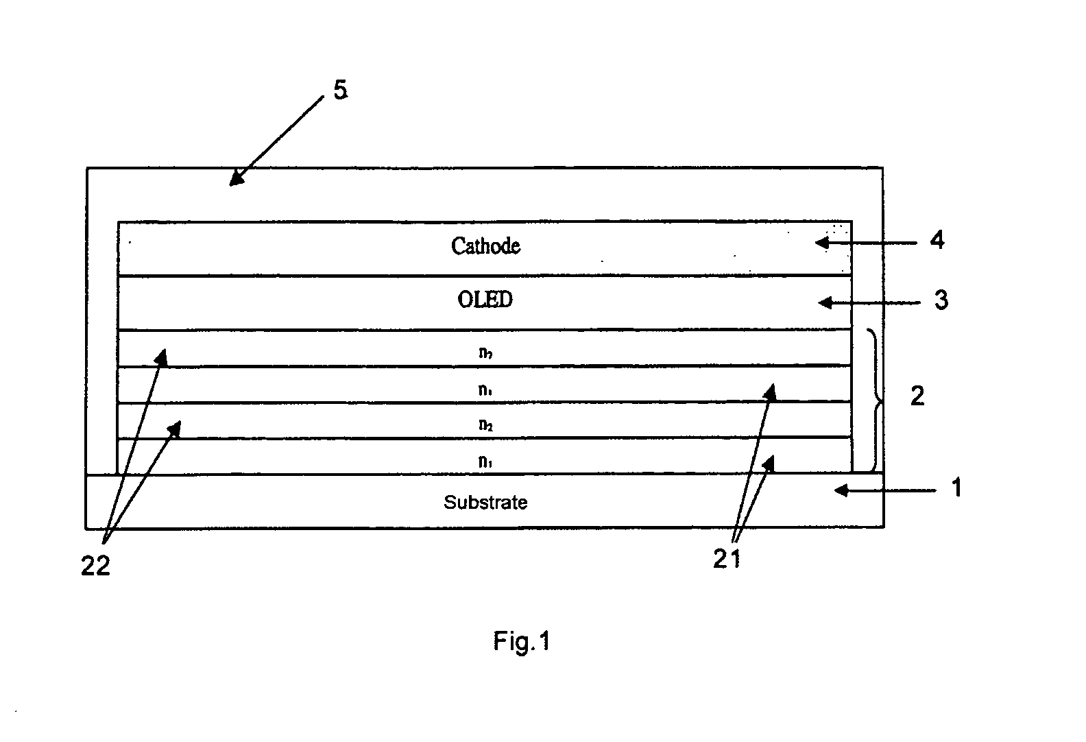 Light-emitting diode, one of the electrodes of which is a multilayer made of amorphous carbon