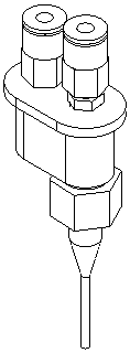 A nozzle device with wrapping function