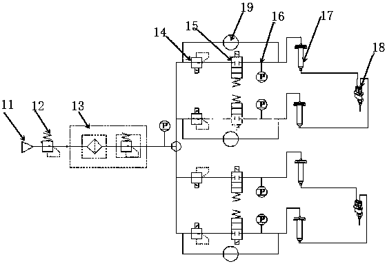 A nozzle device with wrapping function