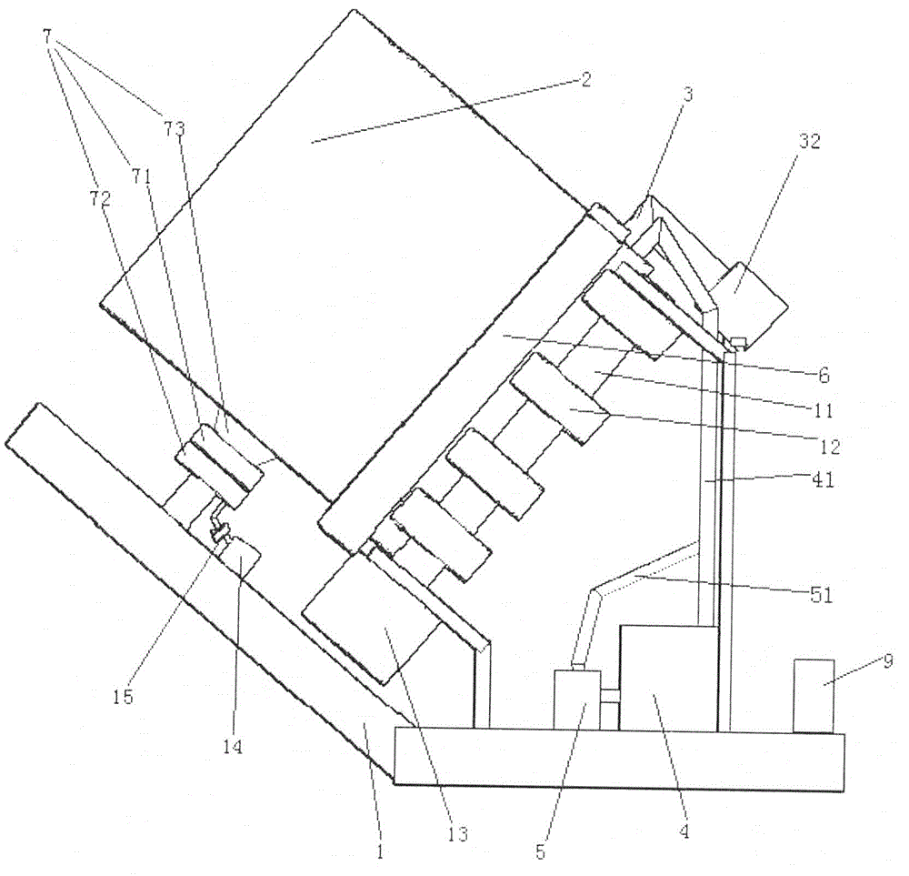 Wall mounting type frozen chicken unfreezing mechanism and unfreezing method