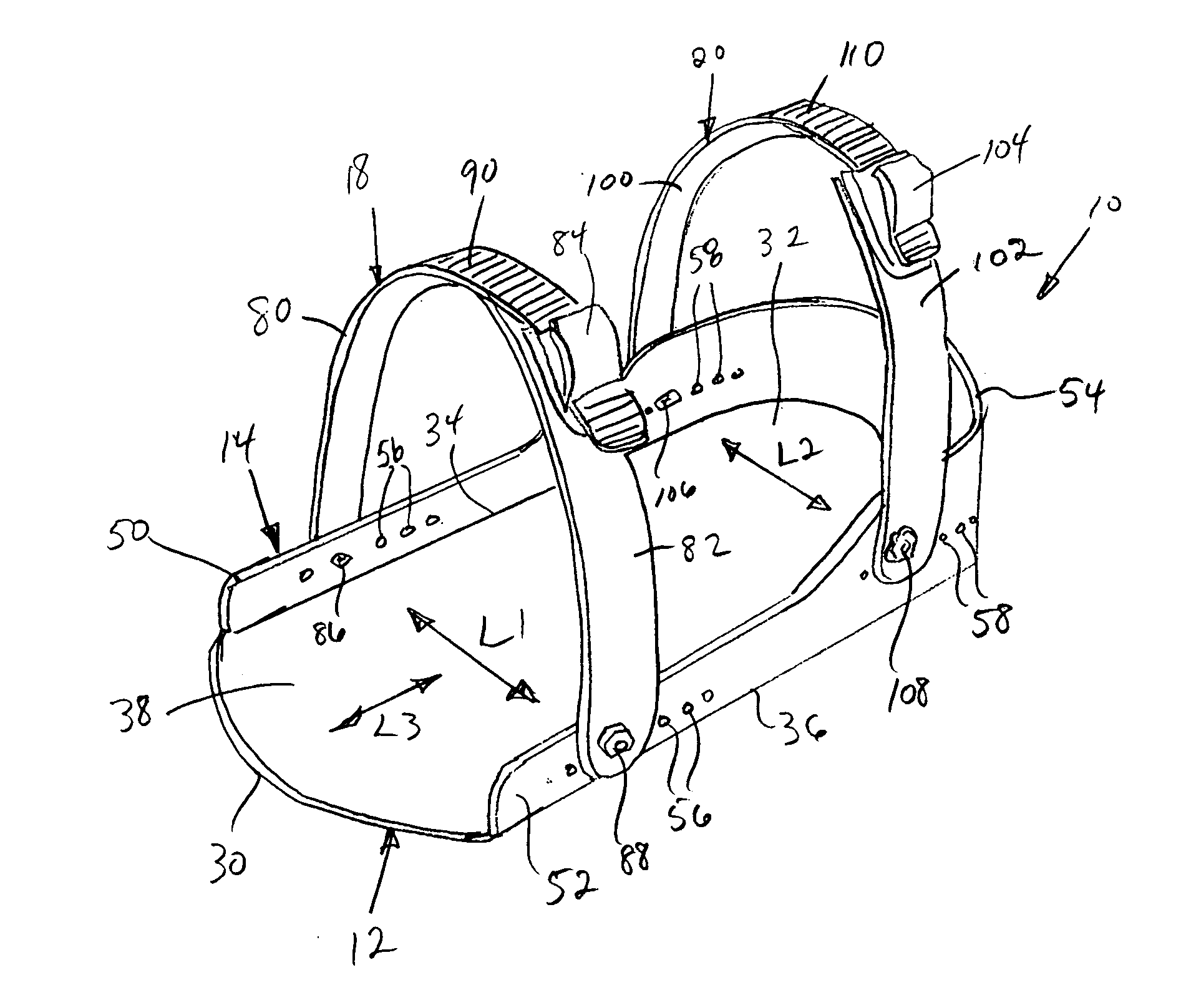 Mounting platform for construction stilt