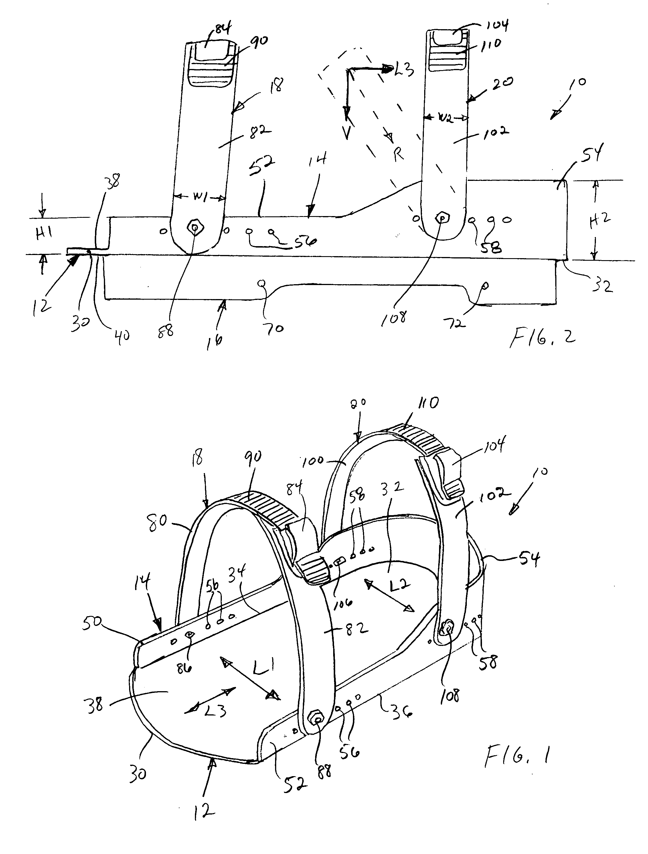 Mounting platform for construction stilt