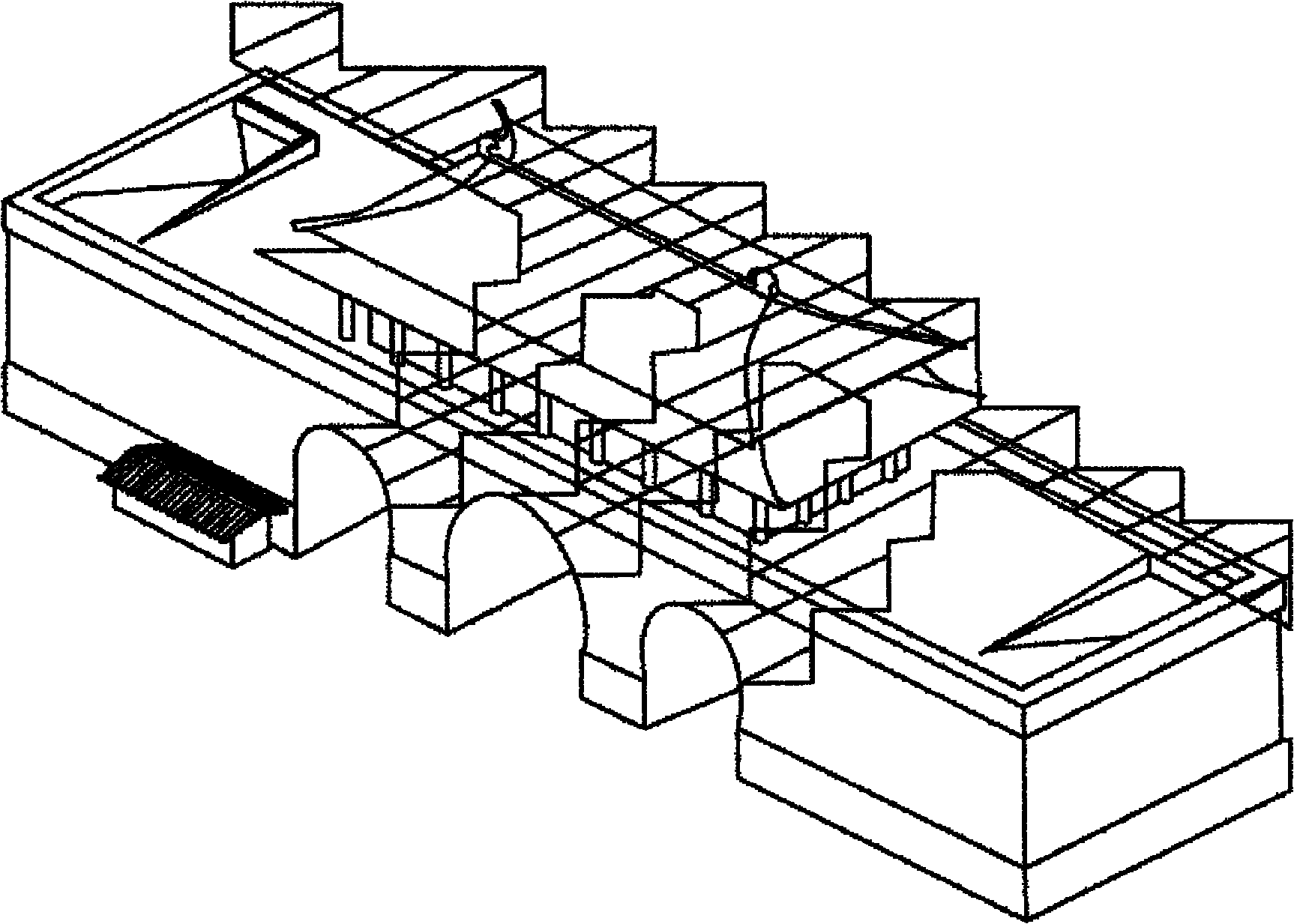 Method for displaying animated image in masking way