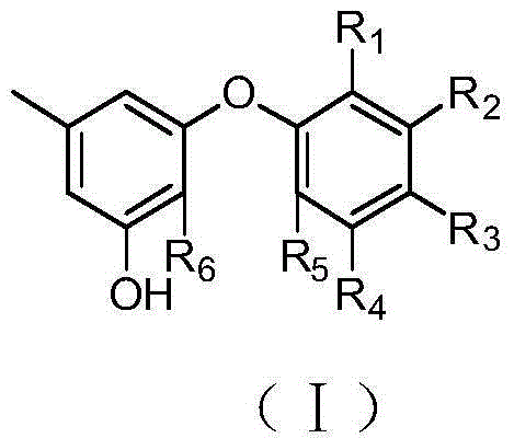 Use of diphenyl ether compounds in the preparation of beta-amyloid aggregation inhibitors