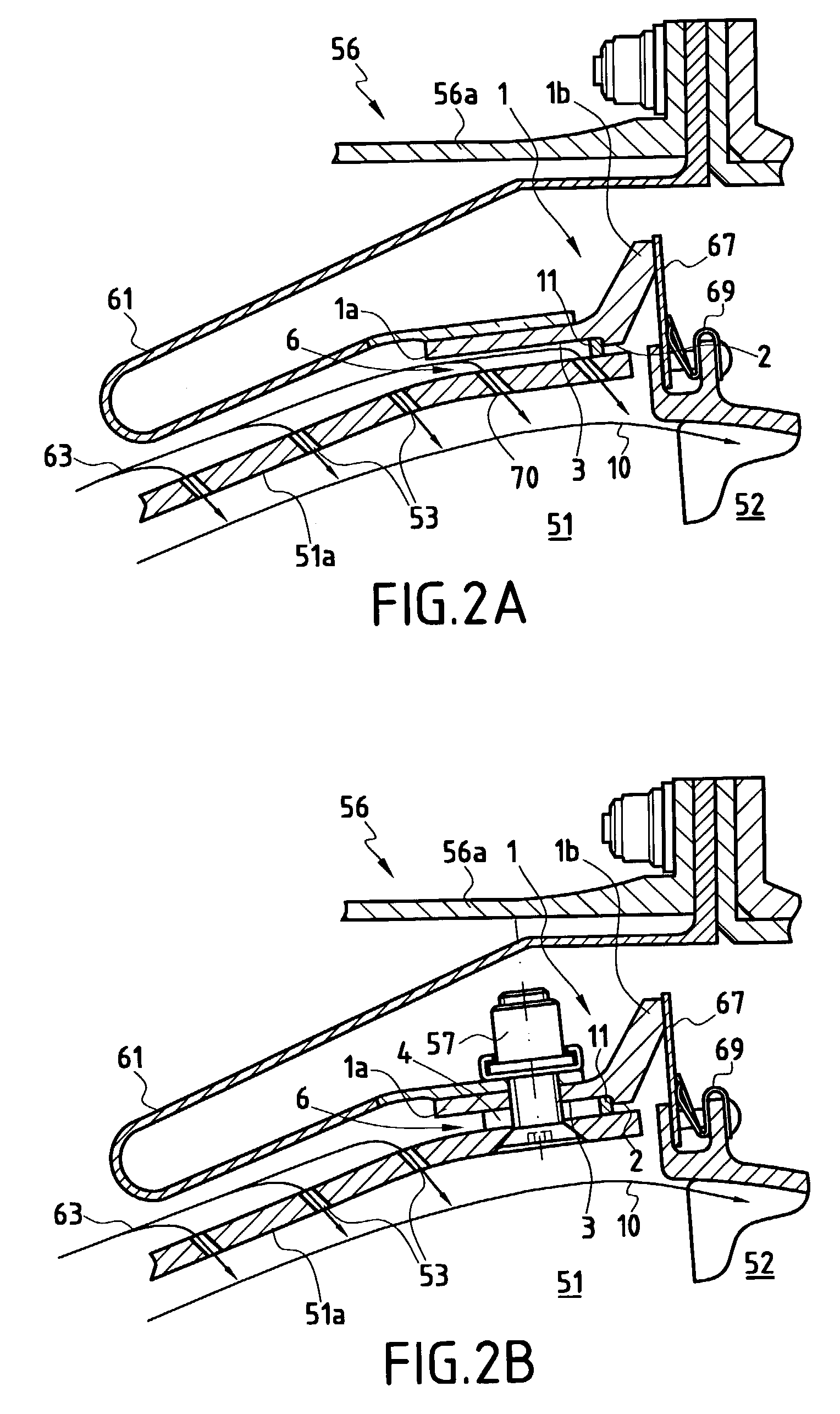 Combustion chamber sealing ring, and a combustion chamber including such a ring