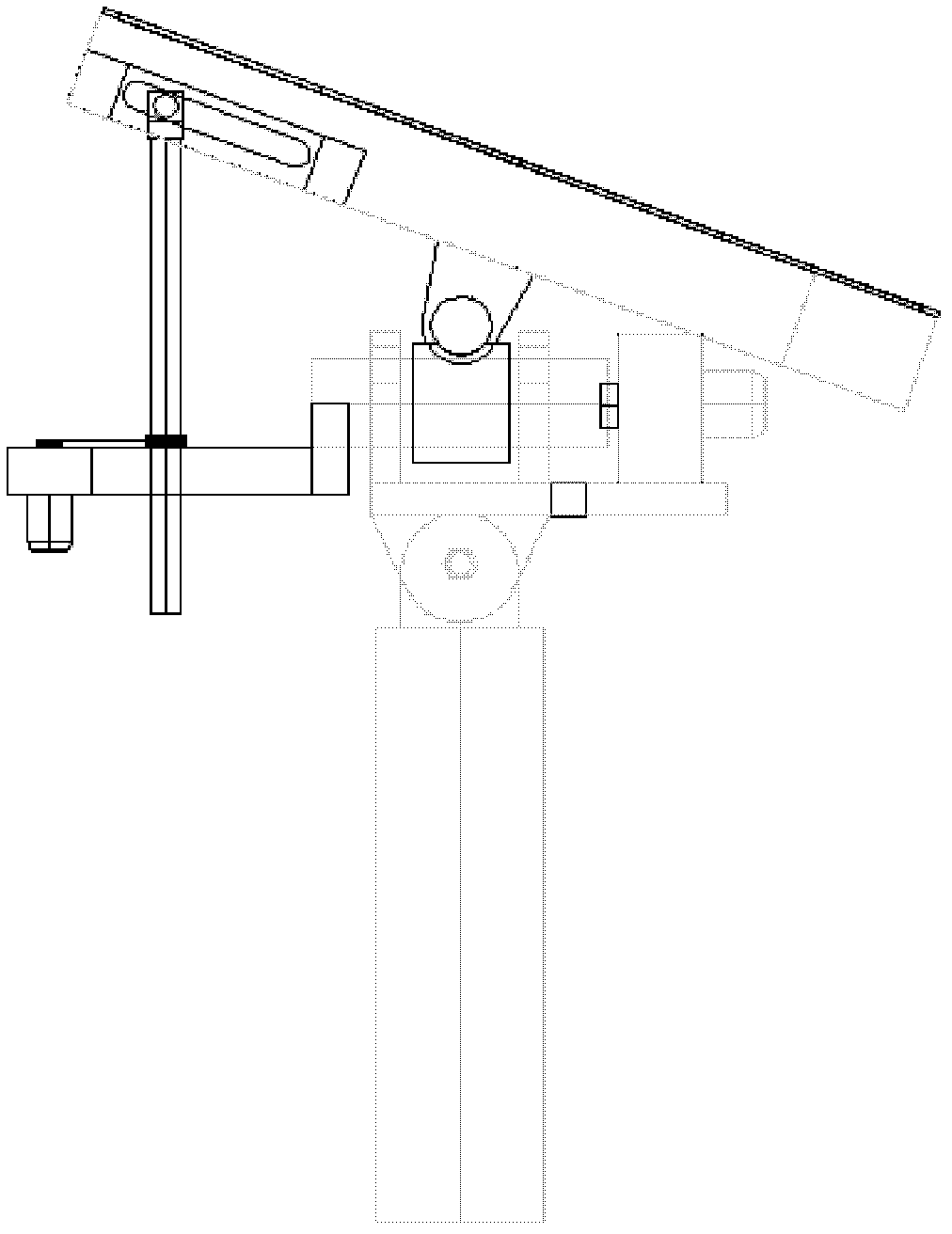 Photovoltaic panel tracking device with high tracking precision