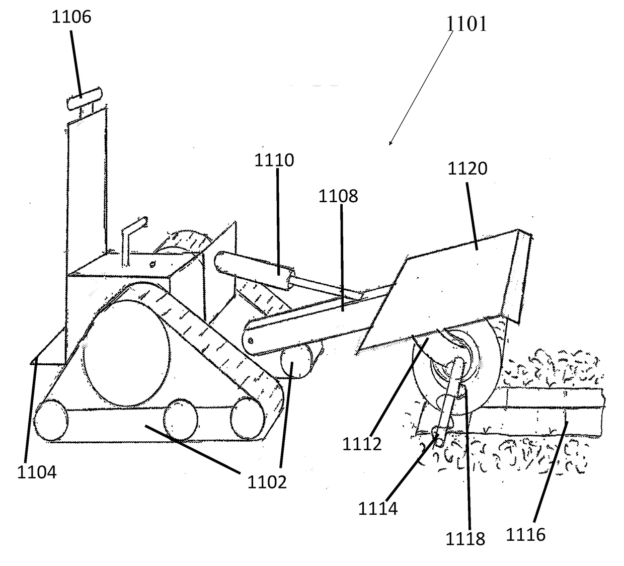 Vehicle-Attached Excavation Implement