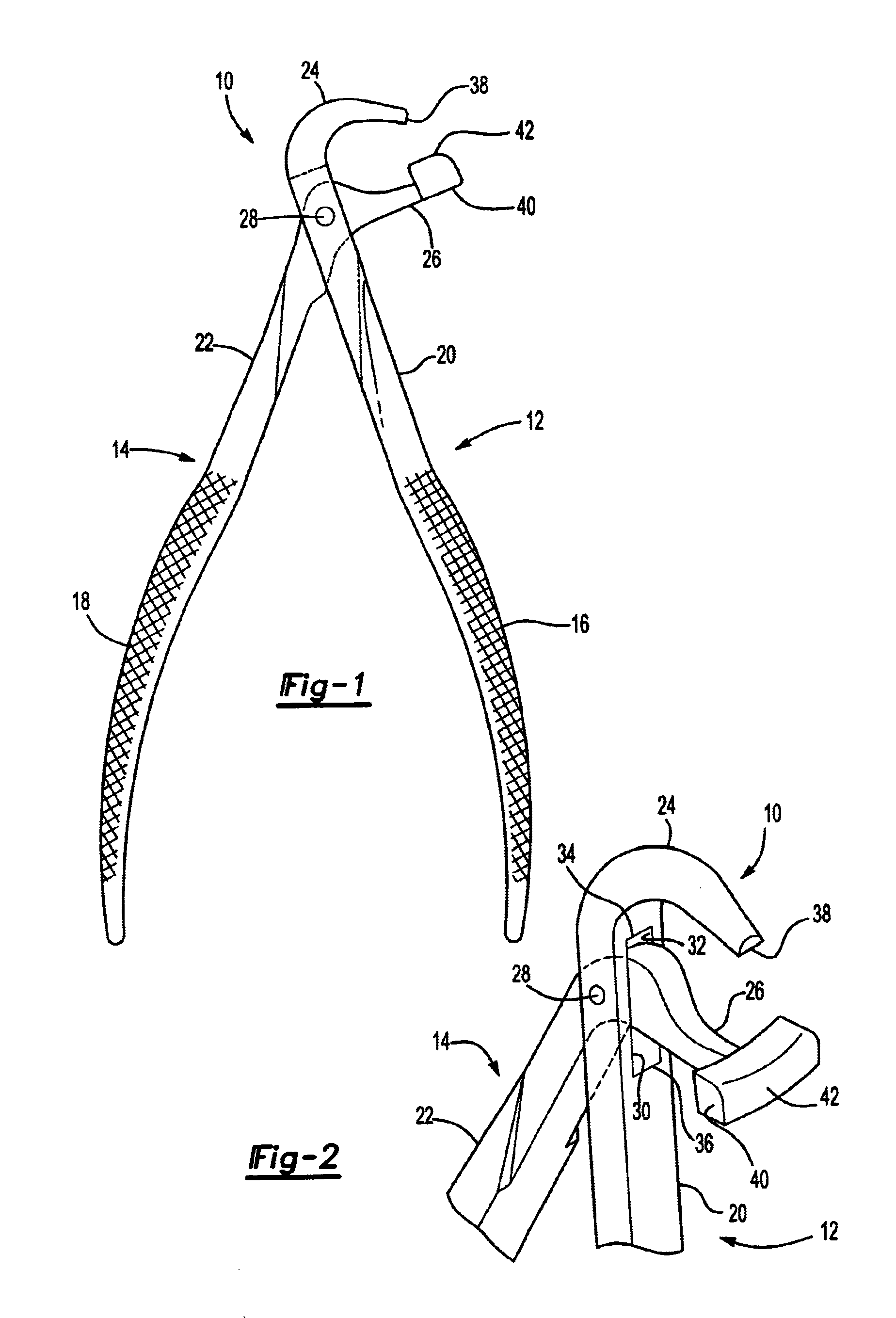 Dental plier design with offsetting jaw and pad elements for assisting in removing upper and lower teeth utilizing the dental plier design