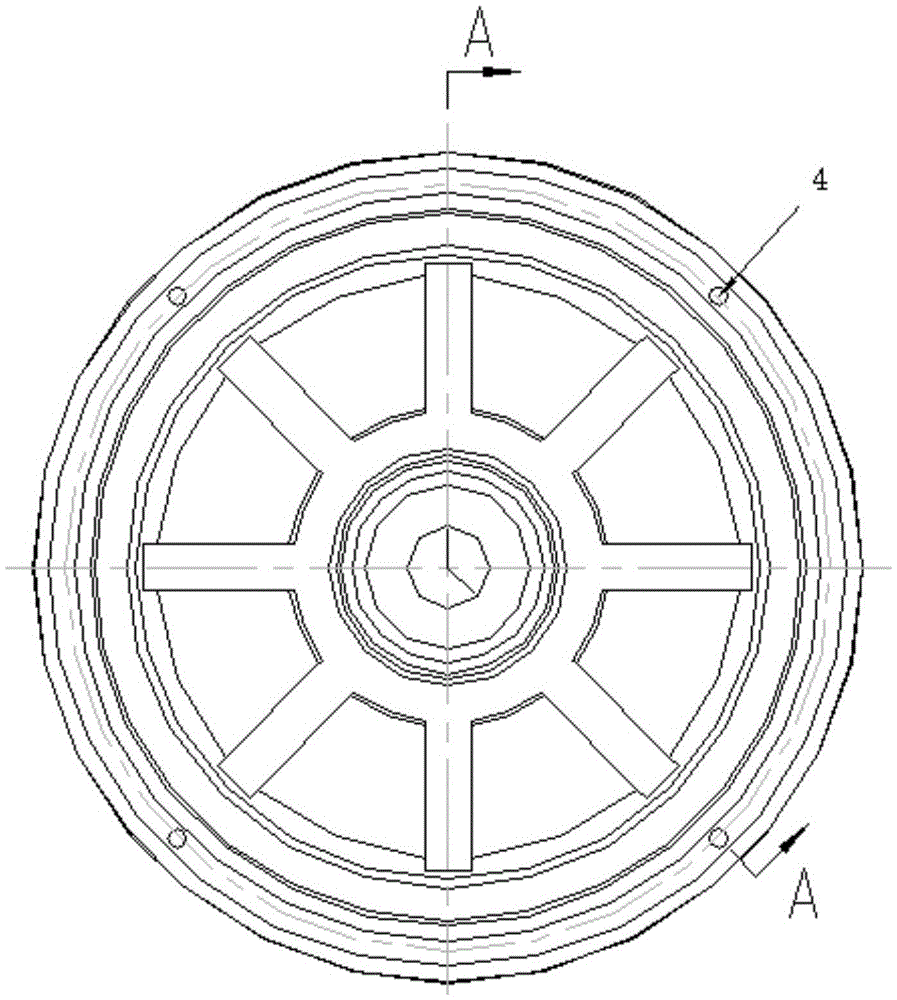 Plastic package motor with anti-loose end cover