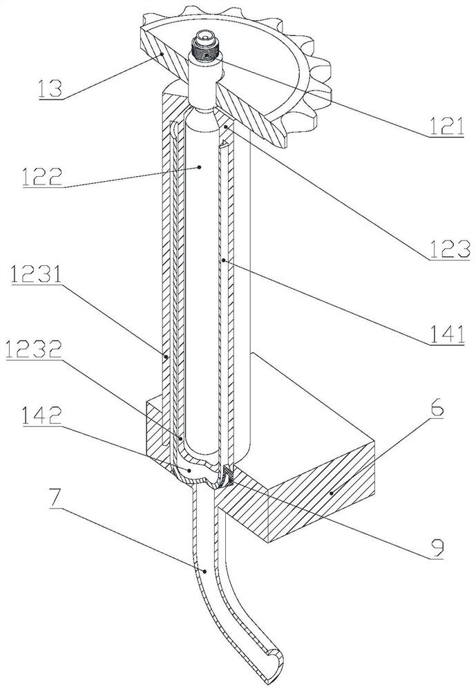 Test tube cleaning device