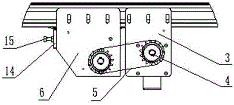 Driving and tensioning device for short-distance horizontal belt conveyor