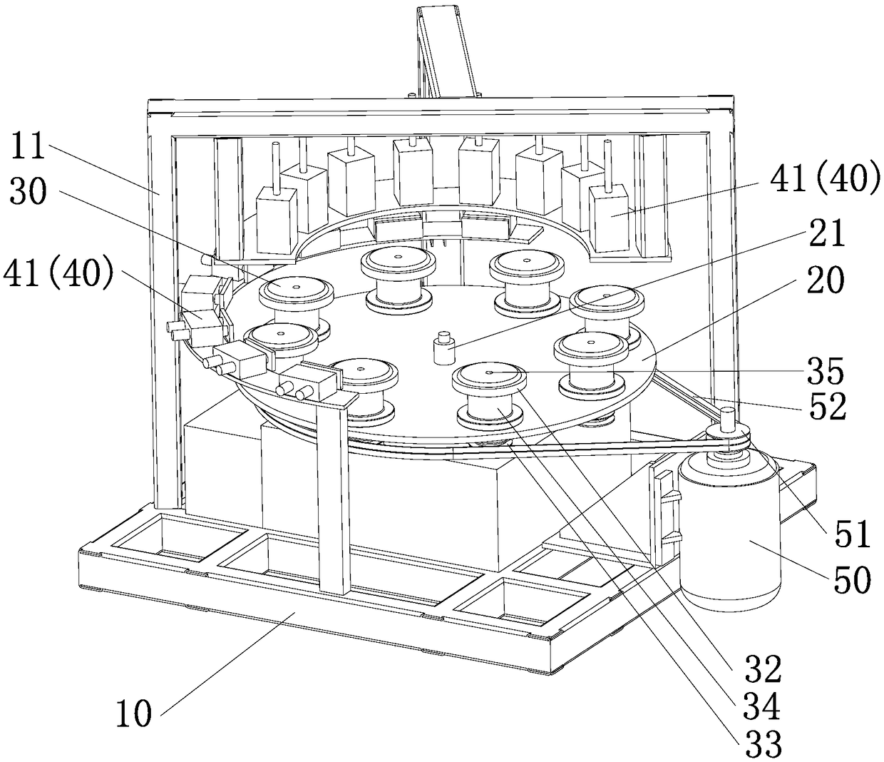 Rotary type stone processing equipment