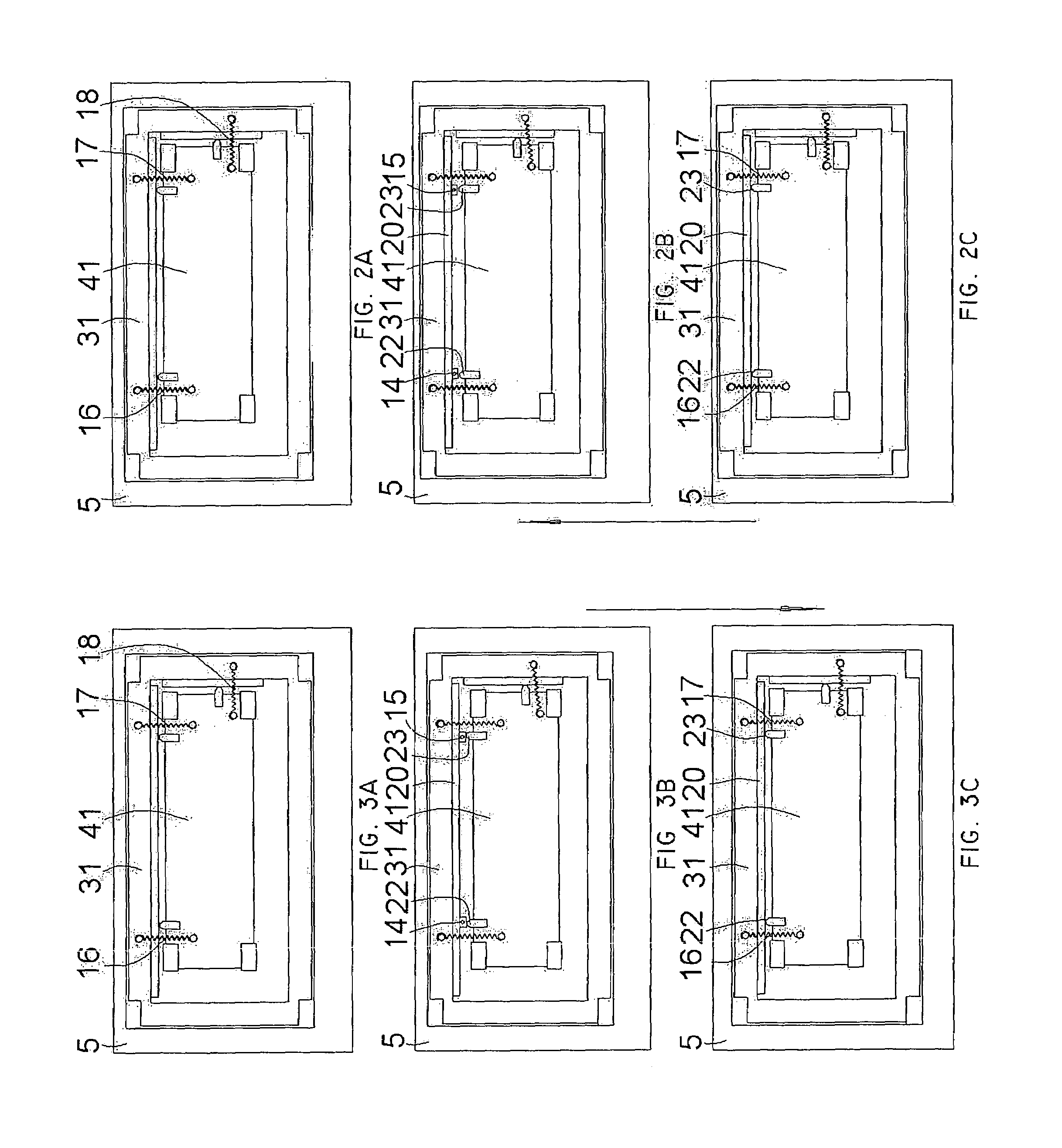 Image forming device and method using intermittent motion across a work surface