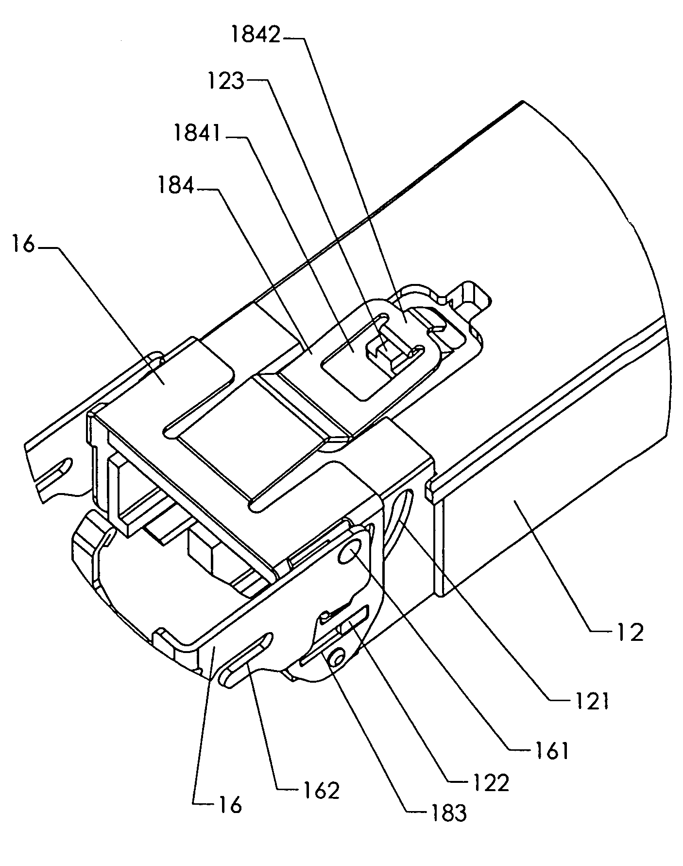 Fiber optic module release mechanism