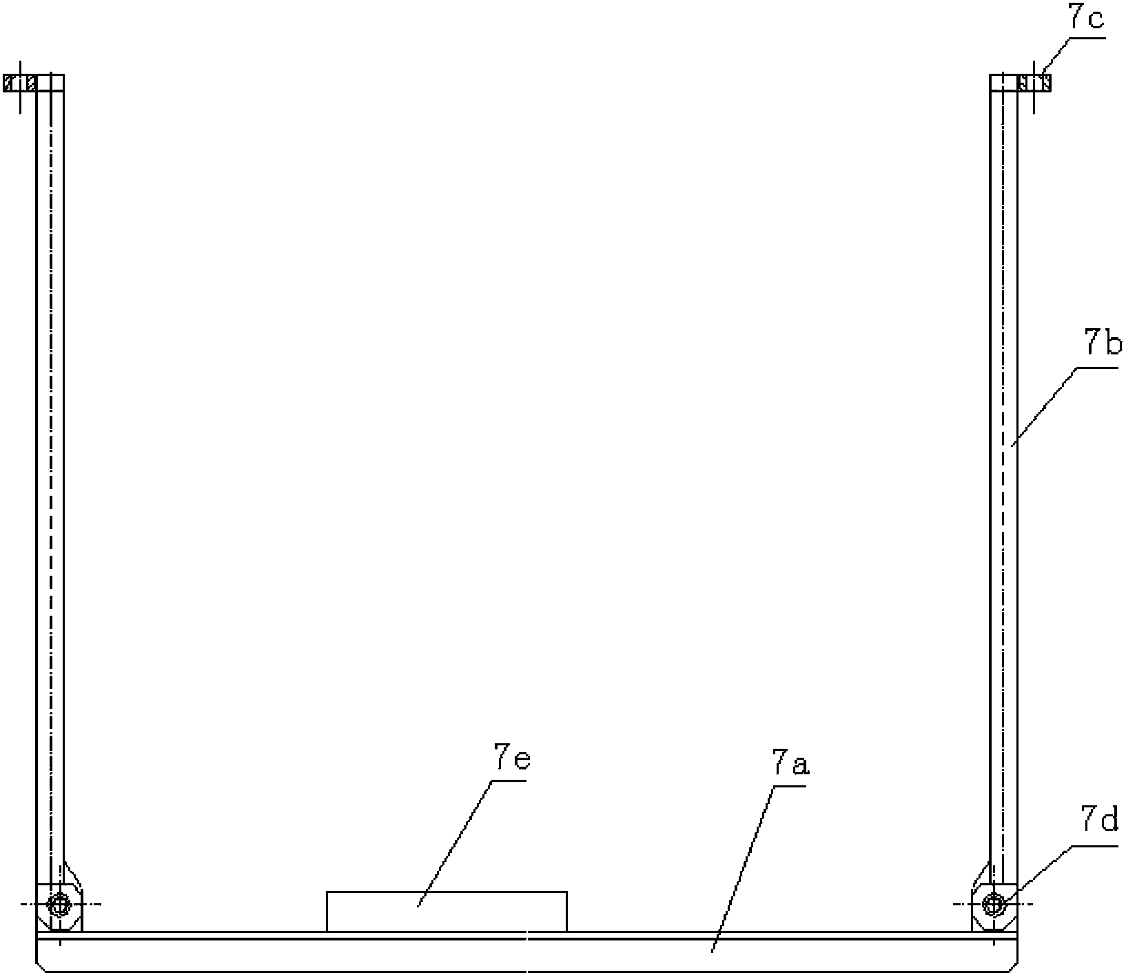 Adjustable shell molding line sand box used for casting