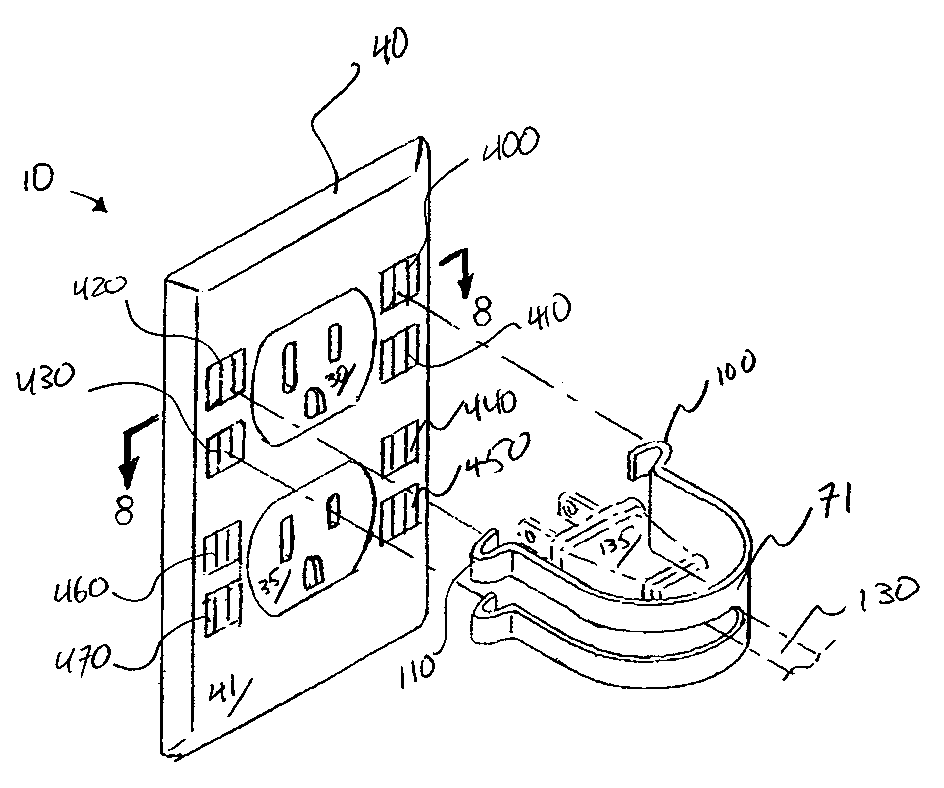 Retaining socket for electrical outlets