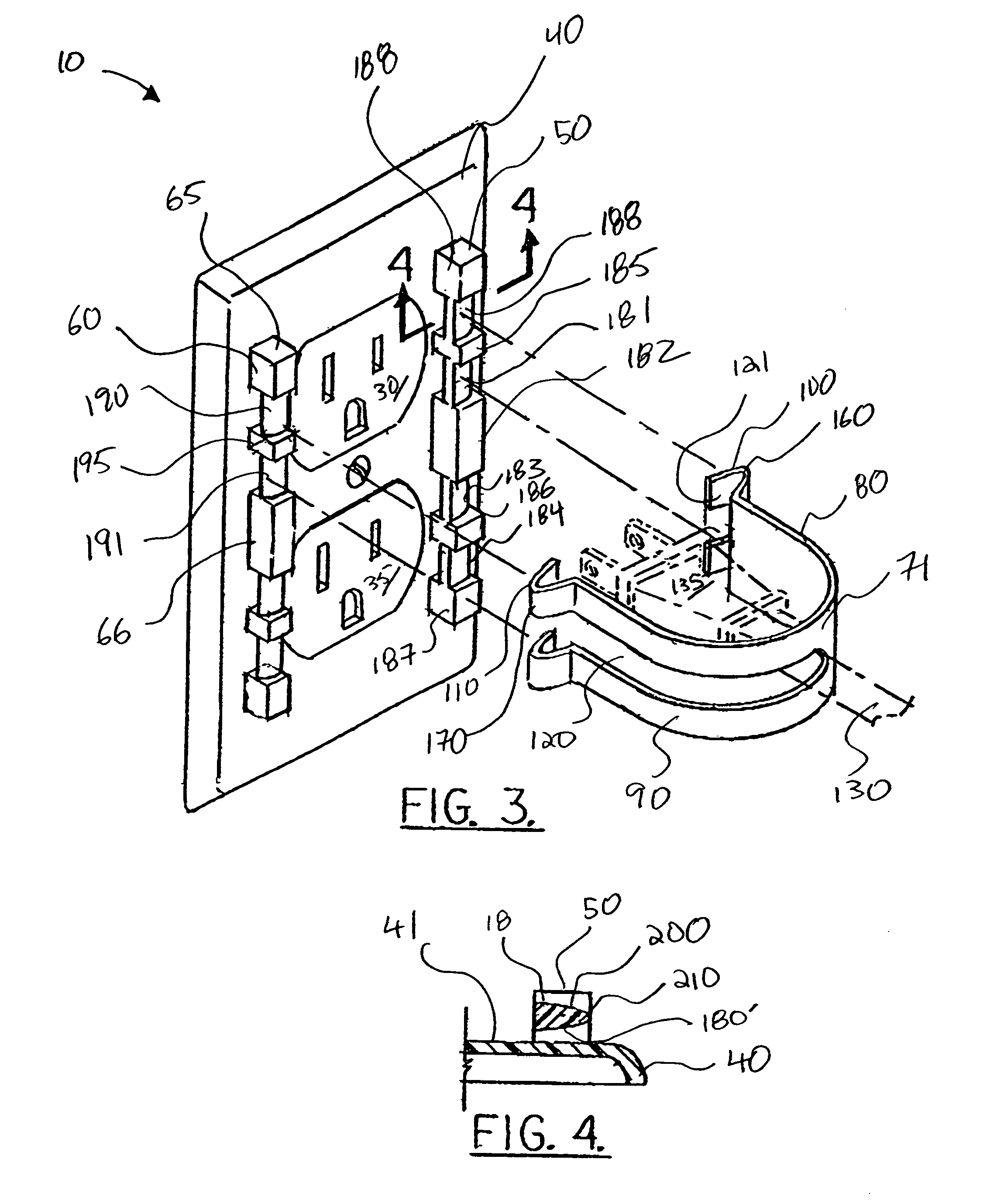 Retaining socket for electrical outlets