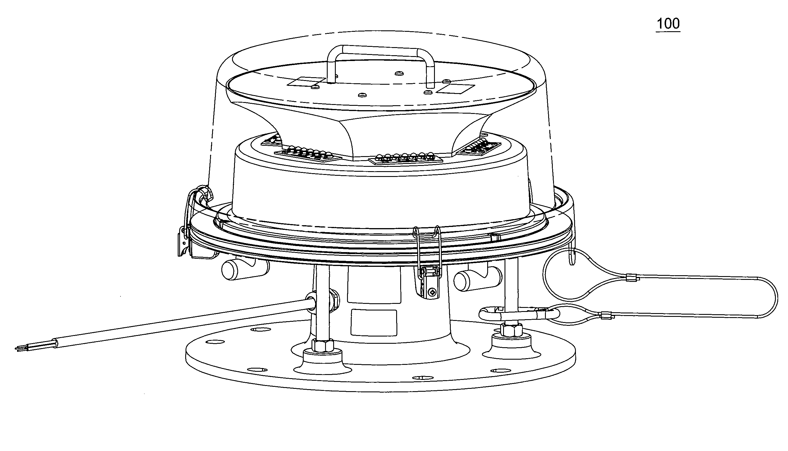 Method and apparatus for providing an LED light for use in hazardous locations