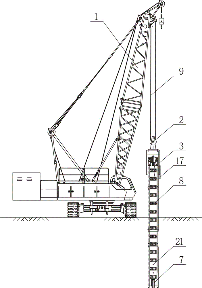 Full section mixing and cutting wall making machine