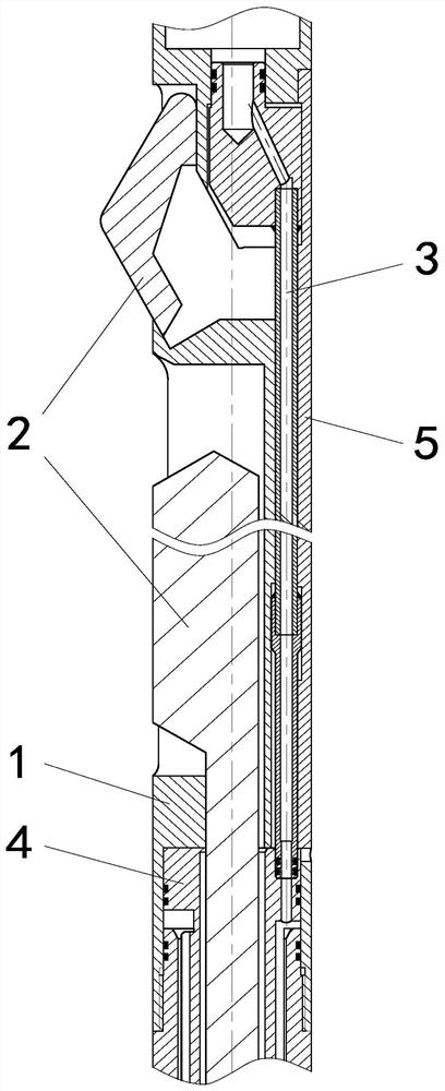 Method for long-distance wire passing or pressure guiding in narrow structure space